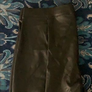 express faux leather long leggings